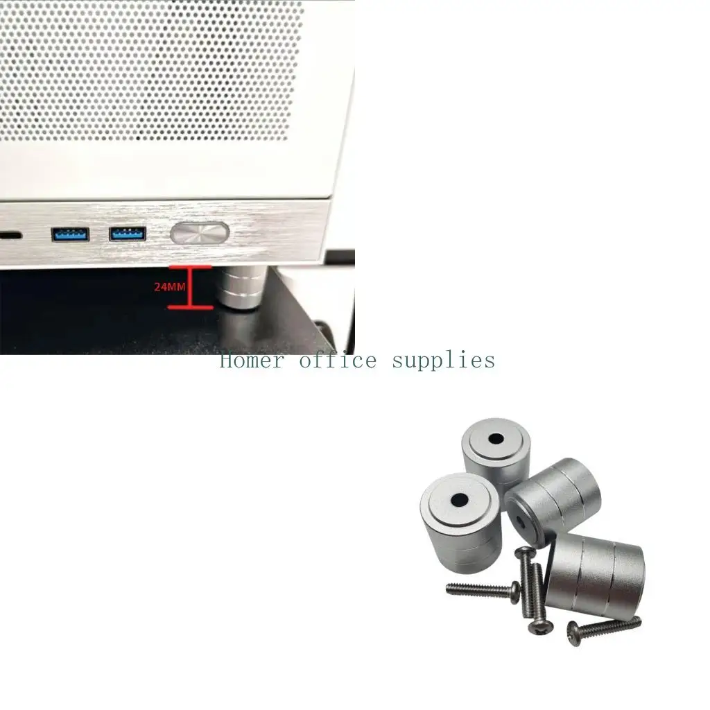 

K43B Aluminum Chassis Amplifier Feet Shock Absorbing Amplifier Pad Heat Dissipation