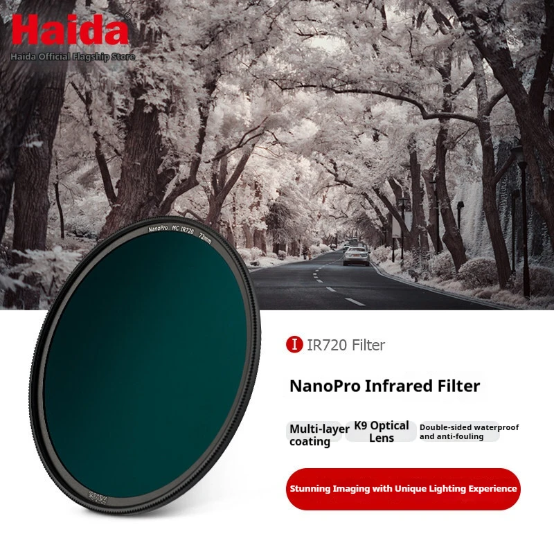 

Haida NanoPro Infrared Filter UV Protective Lens with Dual-Sided Coating Compatible with All Mirrorless and DSLR Camera Lenses