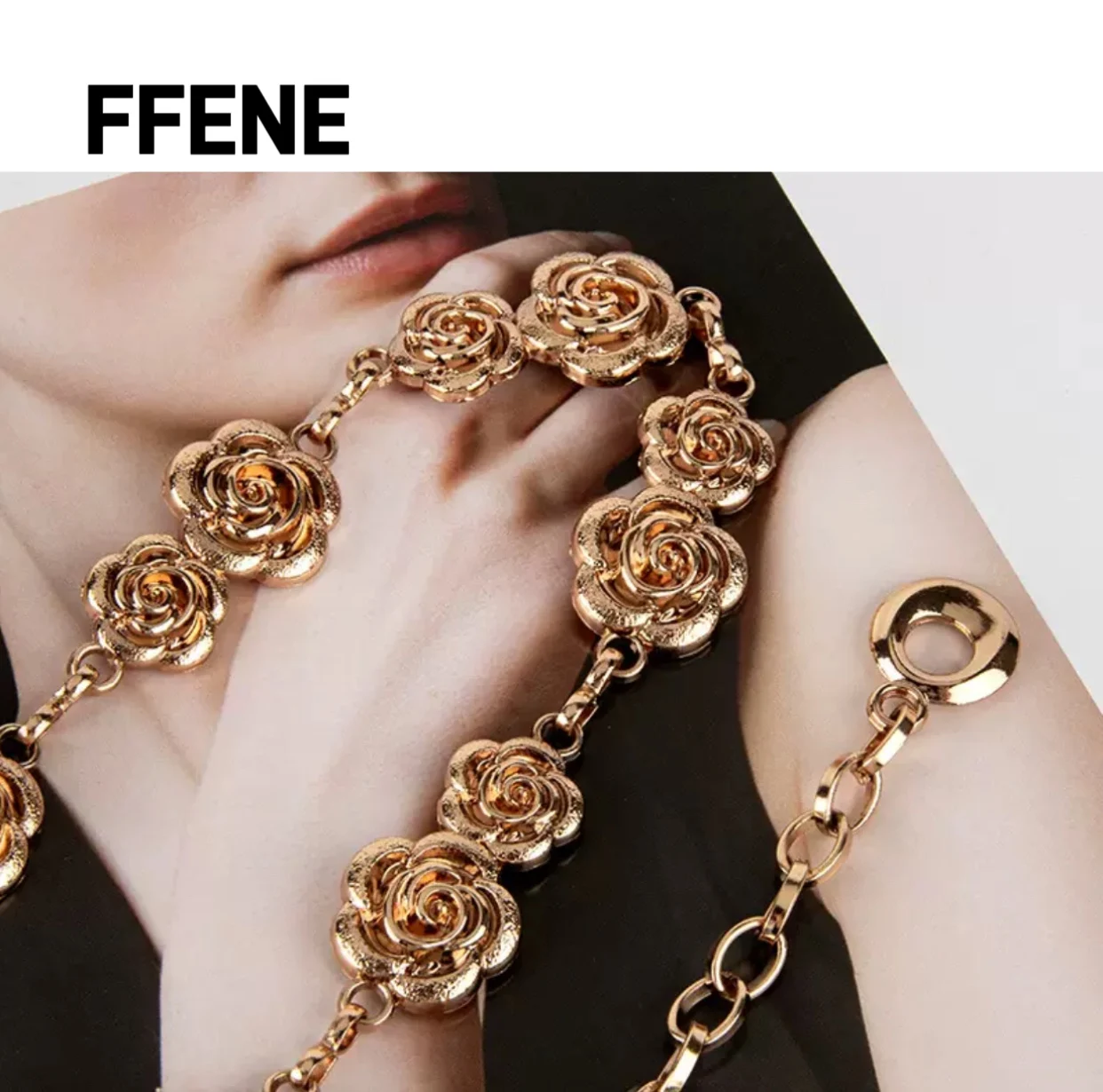 

High-end online celebrity metal waist chain accessory, chain strap decoration versatile luxurious fashion