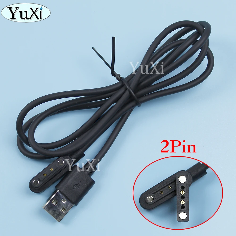 1Pc 2pin 3pin 4pin Mannelijke Vrouwelijke Pogo Pin Magnetische Connector Usb Data Opladen Kabel Veer Geladen 4P 3P 2P Gelijkstroomkabel