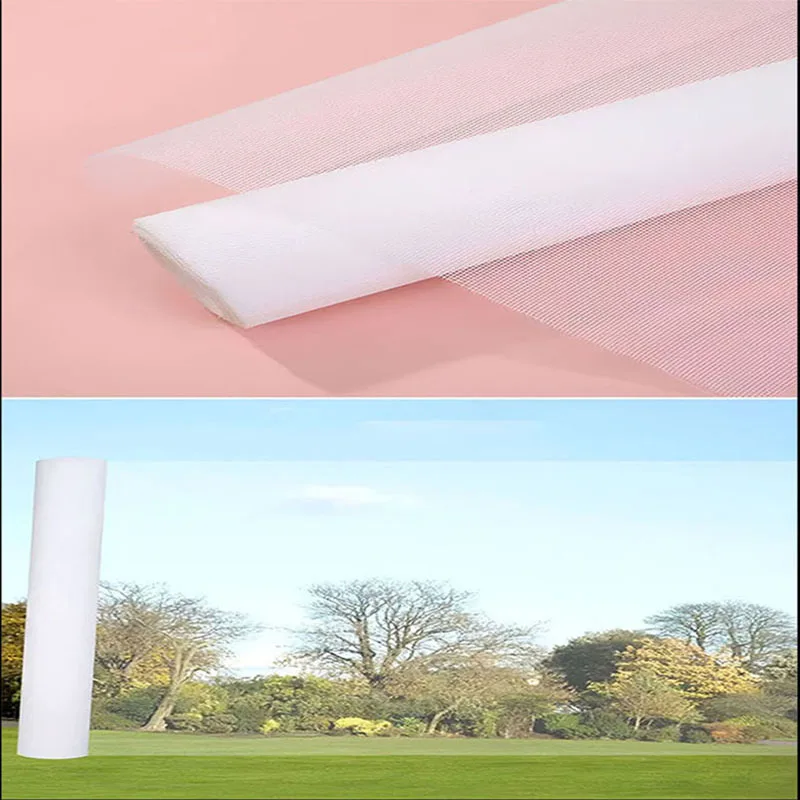 Multi functional white insect proof net roll - designed for cutting and wide coverage, ideal for home and outdoor use with mesh