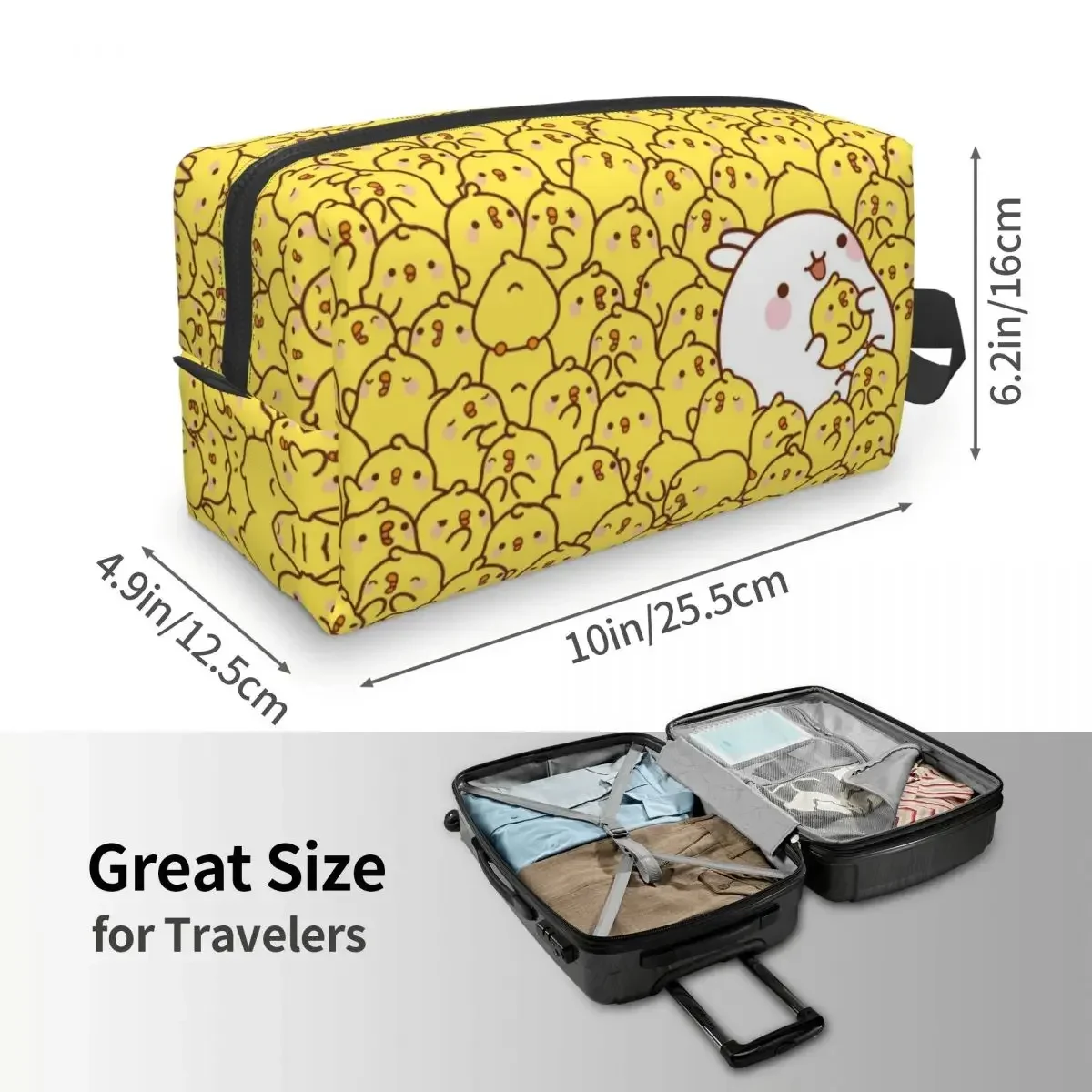 

Custom Yellow Classic Rubber Duck Makeup Bag Women Travel Cosmetic Organizer Cute Storage Toiletry Bags