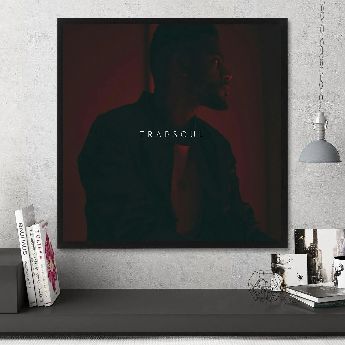 برايسون تيلر T R A P S O U L ألبوم الموسيقى المشارك قماش الفن طباعة ديكور المنزل طلاء جدران (بدون إطار)
