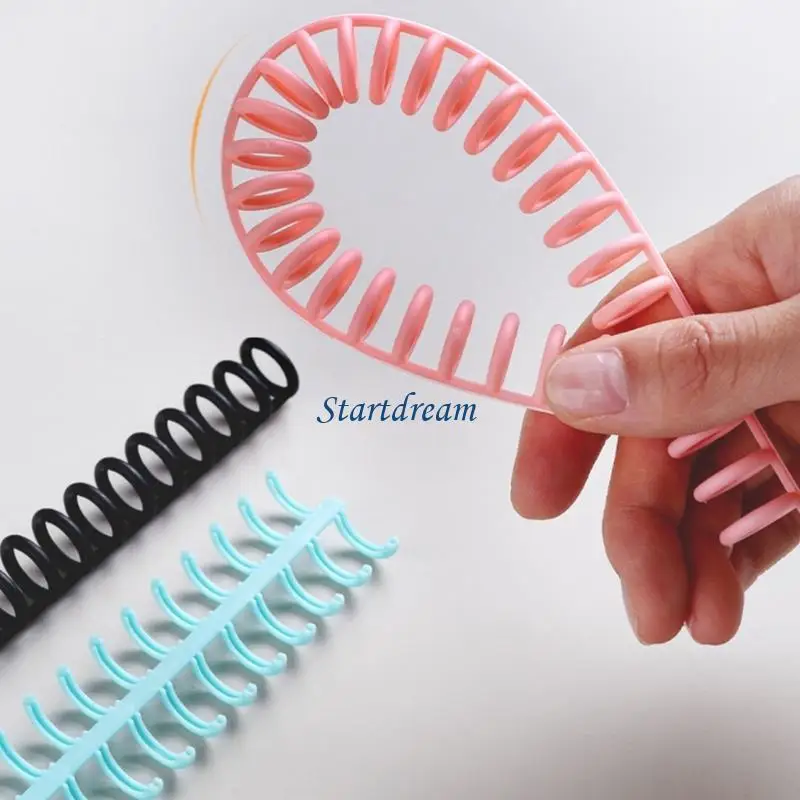 10 Pcs Plastic Binding Combs Colorful Comb Binding Spines with 30 Rings K92C