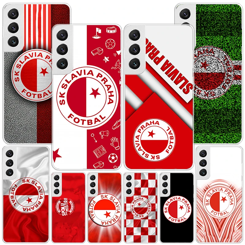 Sk Slavia Praha Czech Republic Phone Case For Samsung Galaxy S24 Ultra S23 S22 S21 Plus S20 FE S10E S10 S9 S8 + Personalized Pri