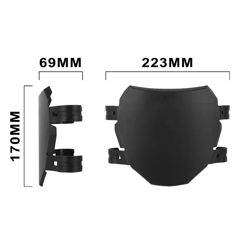 For Qiulong Light Bee 79bike Tanli Modification Parts Front Number Plate Modification Front Windshield 1pcs