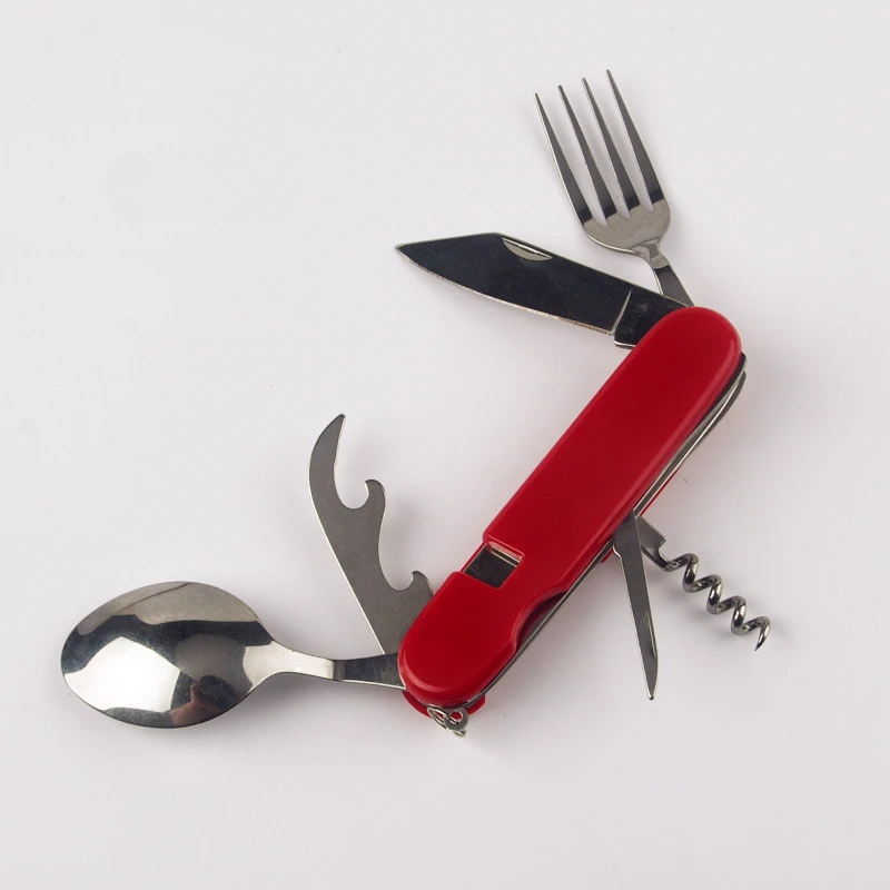 

Outdoor Portable Multi-function Folding Tableware Picnic Utensils Folding Cutlery Set for Camping Hiking