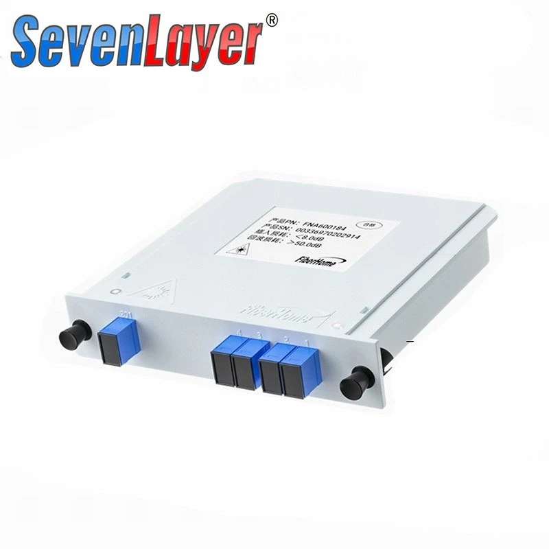 Optical Fiber Splitter 1-2 1-4 1-8 1-16 SC UPC/APC Cassette Box Plug-in Type Optical Splitter