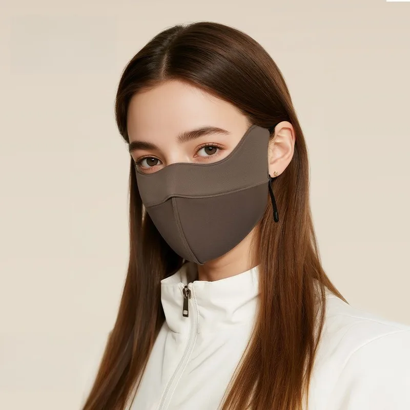 قناع دافئ للخريف والشتاء قابل للتنفس ثلاثي الأبعاد سميك للنساء لركوب الدراجات مقاوم للرياح ومقاوم للبرد ومضاد للتجمد #3