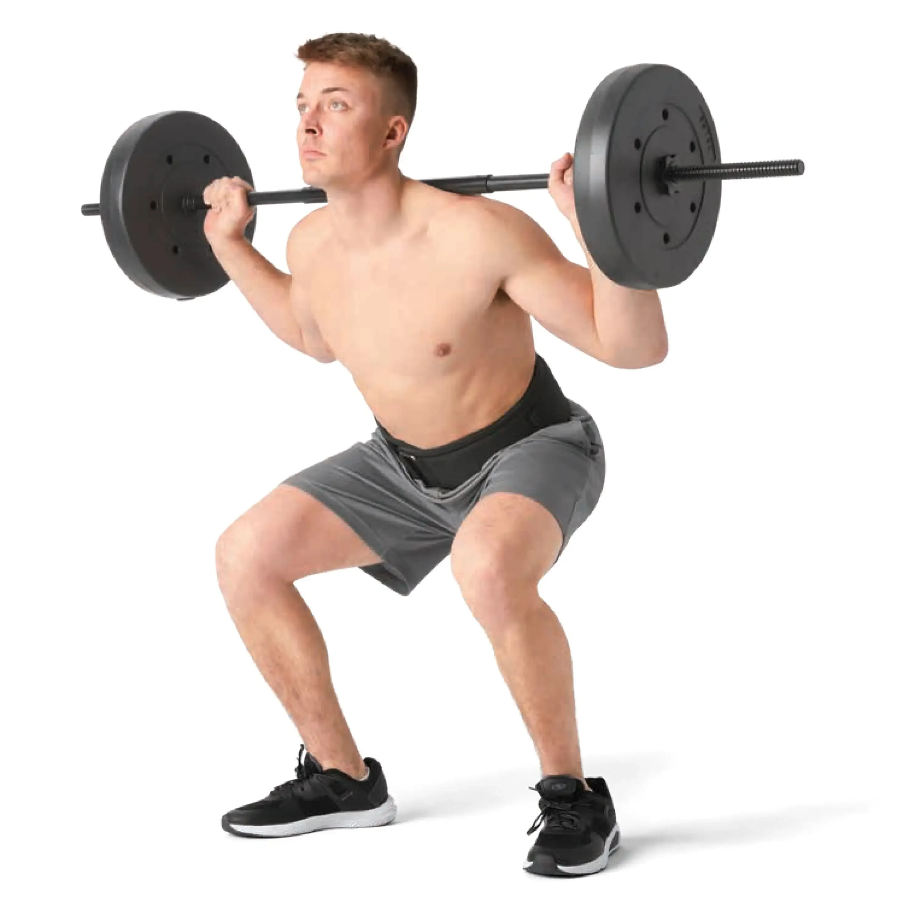 شريط وزن مستقيم مكون من 5 أقدام و3 قطع، أطراف ملولبة لقفل الياقة الآمن، وتدريبات القوة في صالة الألعاب الرياضية المنزلية والاستخدام التجاري