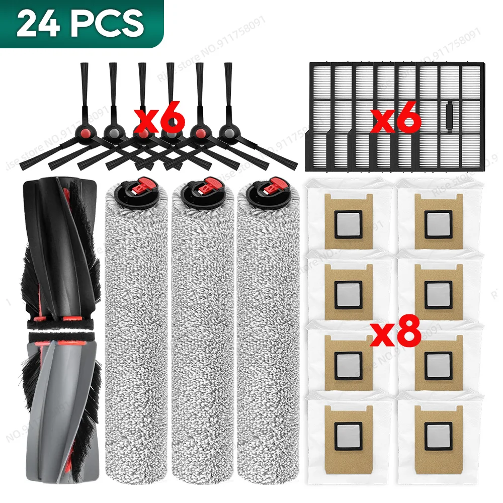 Compatibel met Eufy Omni E25 / E28 Accessoires Hoofdborstelfilter Stofzak Roller Mop