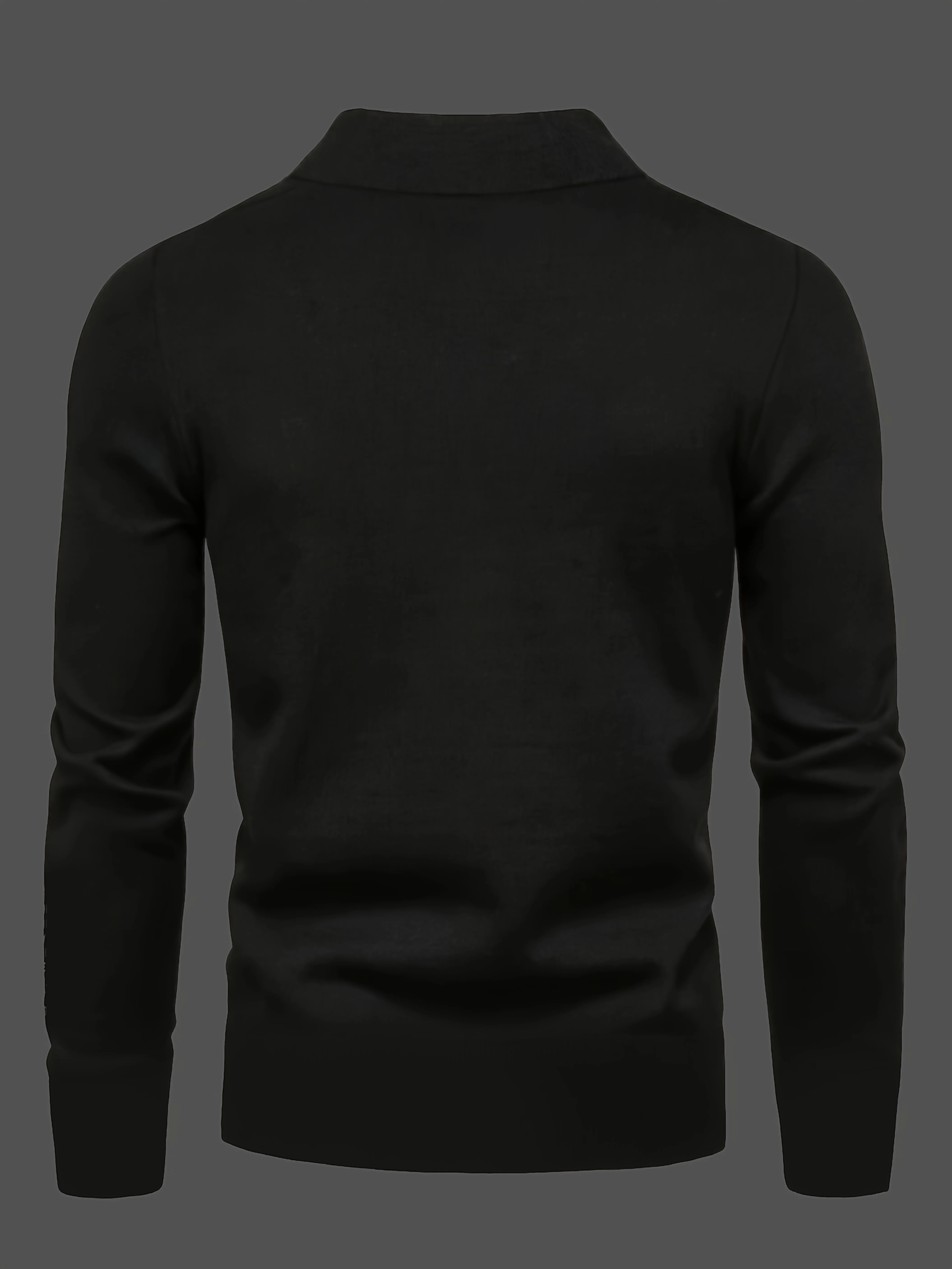 Men's autumn and winter angel wings cross clock casual comfortable long-sleeve crew neck T-shirt, suitable for casual outings, h