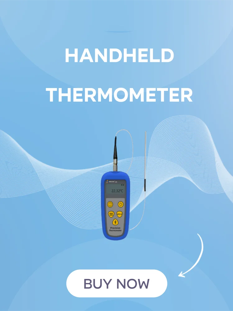 0.001C Resolution Handheld Single Channel RTD Thermometer