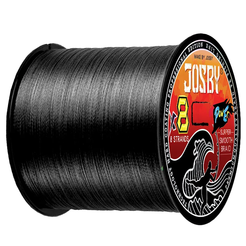 JOSBY 200M 300M 500M 1000M Multicolour 100% PE 4 Strands 8 Braided Wire Multifilament Japanese Fishing Line 10-90LB Weaves Cord