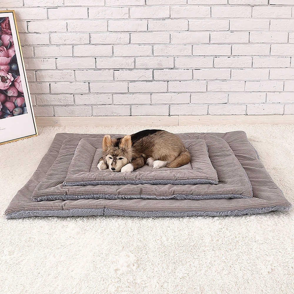 Flannel Thickened Double-sided Pet Soft Fleece Pad Blanket Mat for Puppy Dog Cat Sofa Cushion Home Rug Keep Warm Sleeping Mat