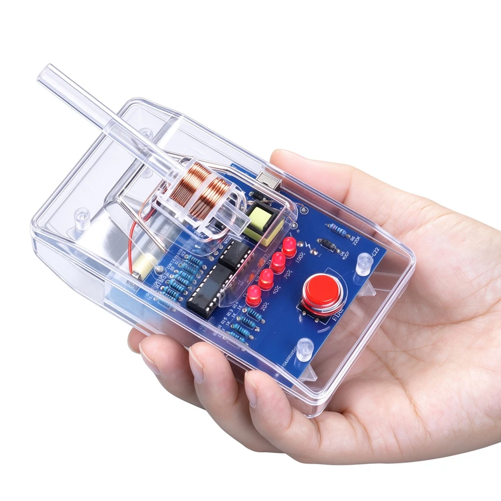 DIY Electromagnetic Cannon Electronics Kit NE555 High-Voltage Boost Circuit Board Soldering Practice Components