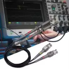 P6100 Oscilloscope Probe 2pcs 100MHz Bandwidth 1X/10X Switchable BNC Test Probe Kit