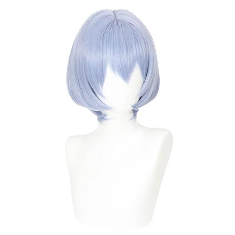 Xiu Dan EVA Nieuwe Eeuw Evangelion Asuka Shikinami Cosplay Pruik Hemelsblauw Grote Cap 480A