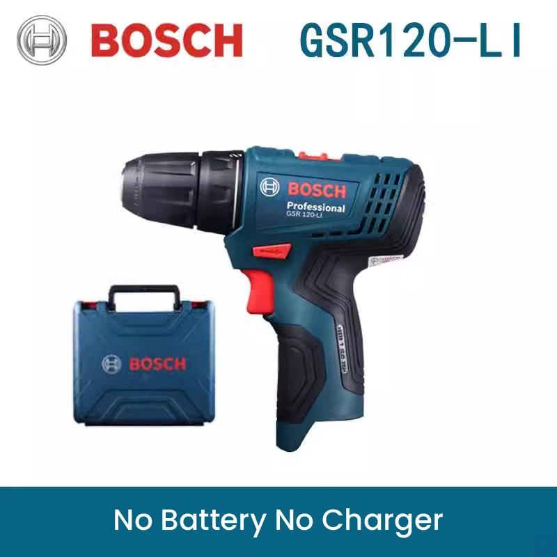 Bosch GSR120-LI Electric Drill 12V Professional Cordless Screwdriver Rechargeable Impact Drill Driver Multi-Function Power Tools