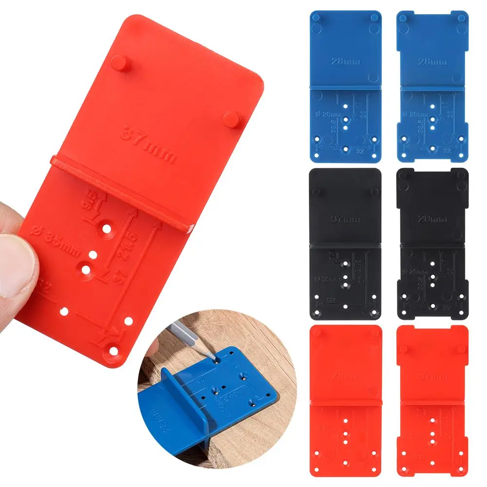 DIY Template Woodworking Tools Plastic Cabinets Installation Woodworking Punch Opener Drilling Guide Locator Hinge Hole Drill