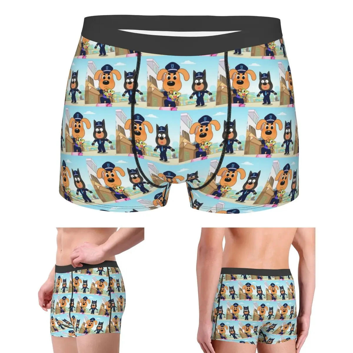 

Boxer Underpants Shorts Sheriff Labrador Panties Men Comfortable Underwear for Homme Man Boyfriend Gift