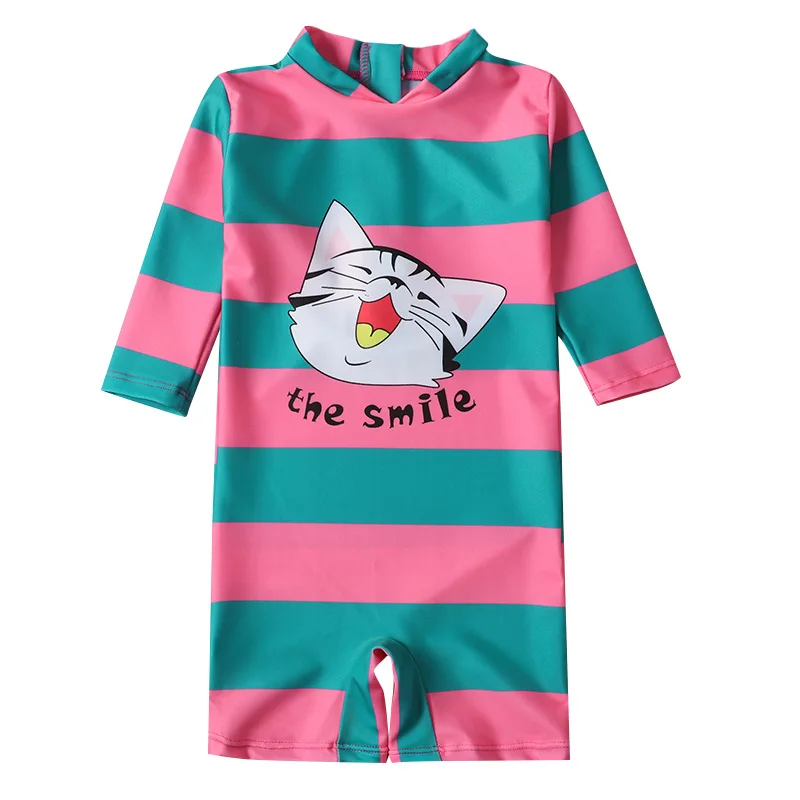 

HappyFlute Cute Style Short Sleeves Sunscreen&Breathable Children Vacation Seaside Swimwear