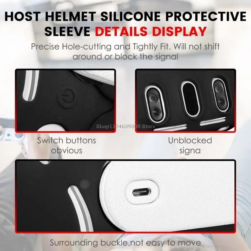 Conchiglie silicone anti-lancio maniche protettive per cuffie Quest3