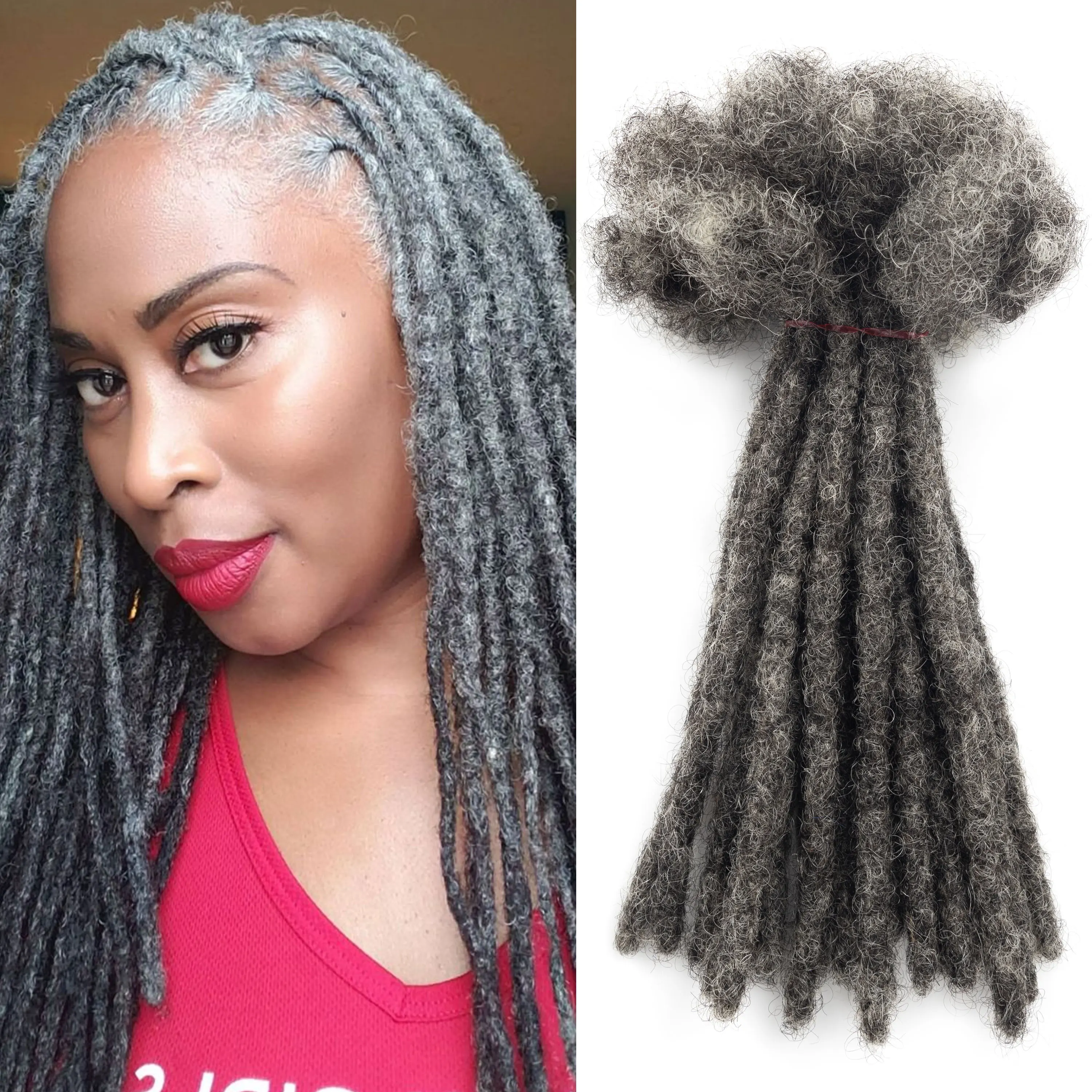 20 فروع/حزمة انخفاض الشحن المجدل ملحقات 100% لينة الطبيعية الأفرو غريب Locs تمديد الشعر البشري الكروشيه Dreadlock