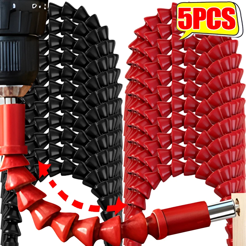 

5/1x шестиугольный универсальный мягкий вал, гибкий удлинитель сверла 360° ° Инструменты свободного поворота для ремонта мебельной техники