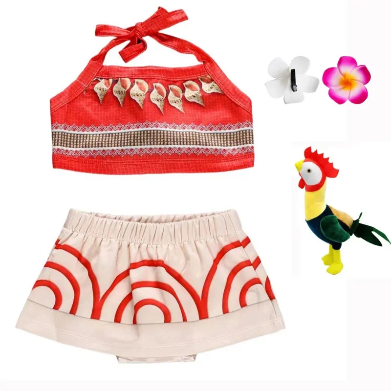 

♥ New 2026 Baby Girls Ocean Adventure Toddler Princess Halloween Costume Skirt Set Party Outfit Dress Up ★Bear House