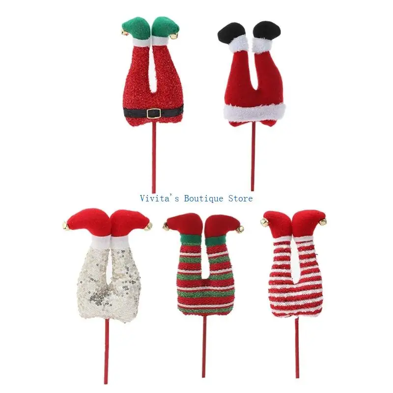 

Fabric Holiday Leg Ornament For Christmas Tree Decoration M76D