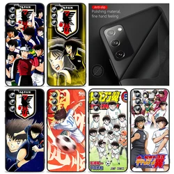 Anime Captain Tsubasa Phone Case For Samsung S24 S23 S22 S21 S20 FE S10 S10e Ultra Plus Lite Black Soft Cover