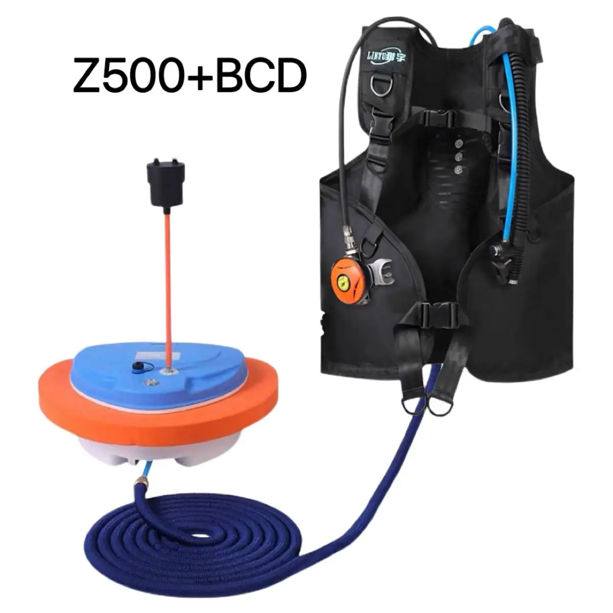 Deepest 12 Meters 2.7-5 Hours Scuba Diving Snorkel Equipment Trap Mobile Ventilator Support  Underwater Snorkel And BCD