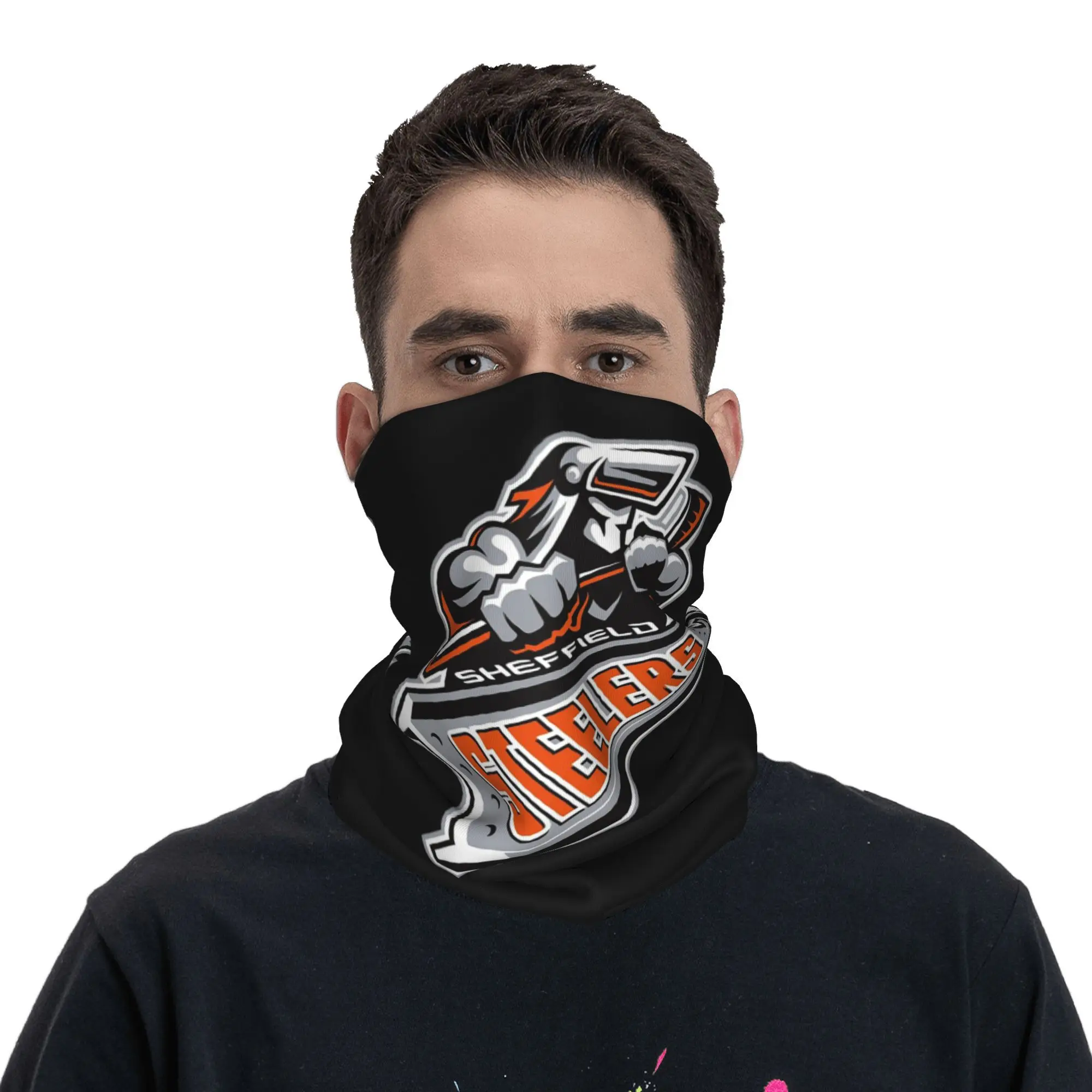 

the Sheffield Steelers (2) Bandana Neck Cover Printed Wrap Scarf Multi-use Face Mask Riding Unisex Adult All Season