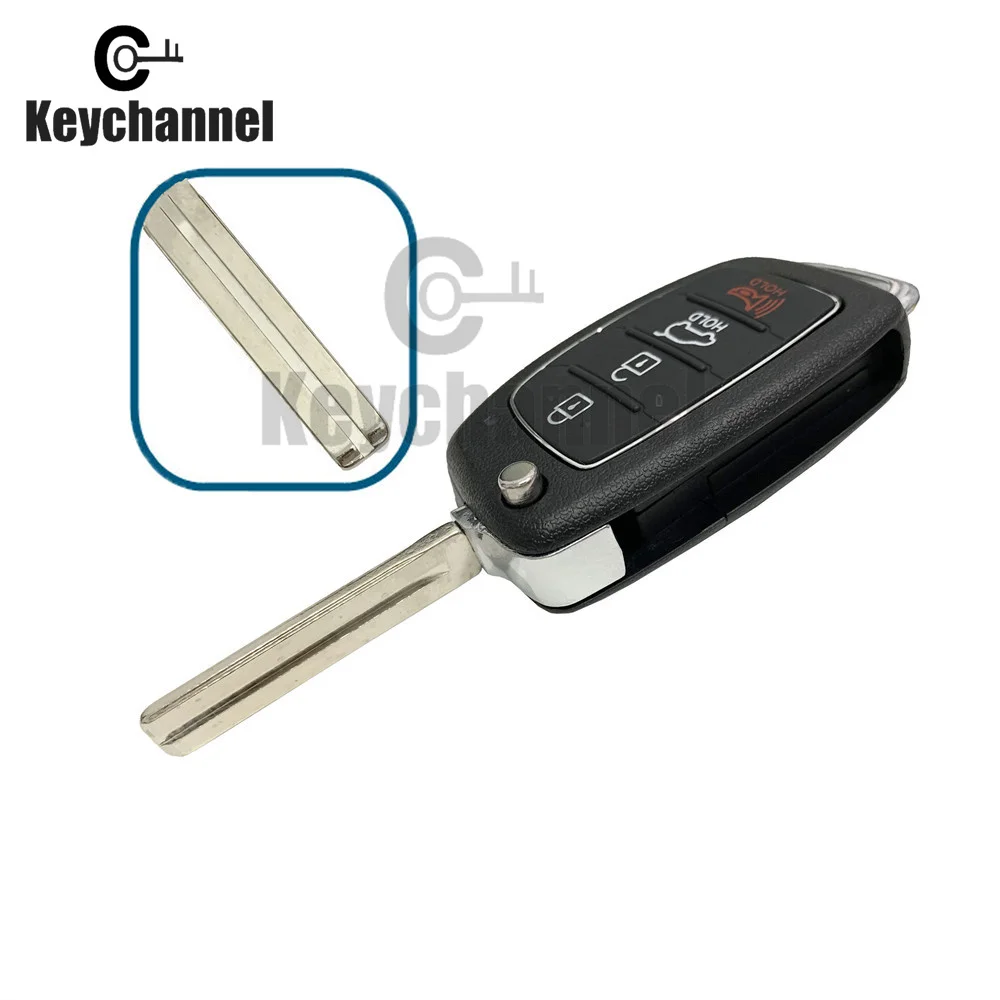 3 4 tasten TOY40 Klinge Auto Schlüssel Fob Fall Shell Für Hyundai Sonata Flip Floding Keyless Entry Fernbedienung Ersatz gehäuse