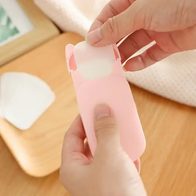 soap dish travel Disposable Boxed Paper Soap Travel Portable Hand Washing Box Scented Slice Sheets Mini Soap Paper Dropship