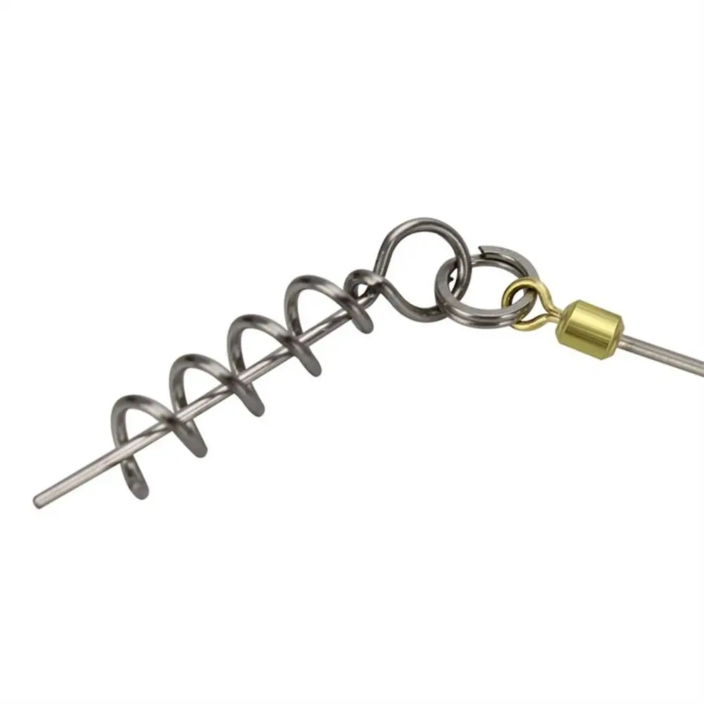 

Jig Hook With Screw Pin String Fishing Hook Assist Hook Steel Wire Treble Fish Hook Barbed Fishing Rig Hook Fishing Tackle