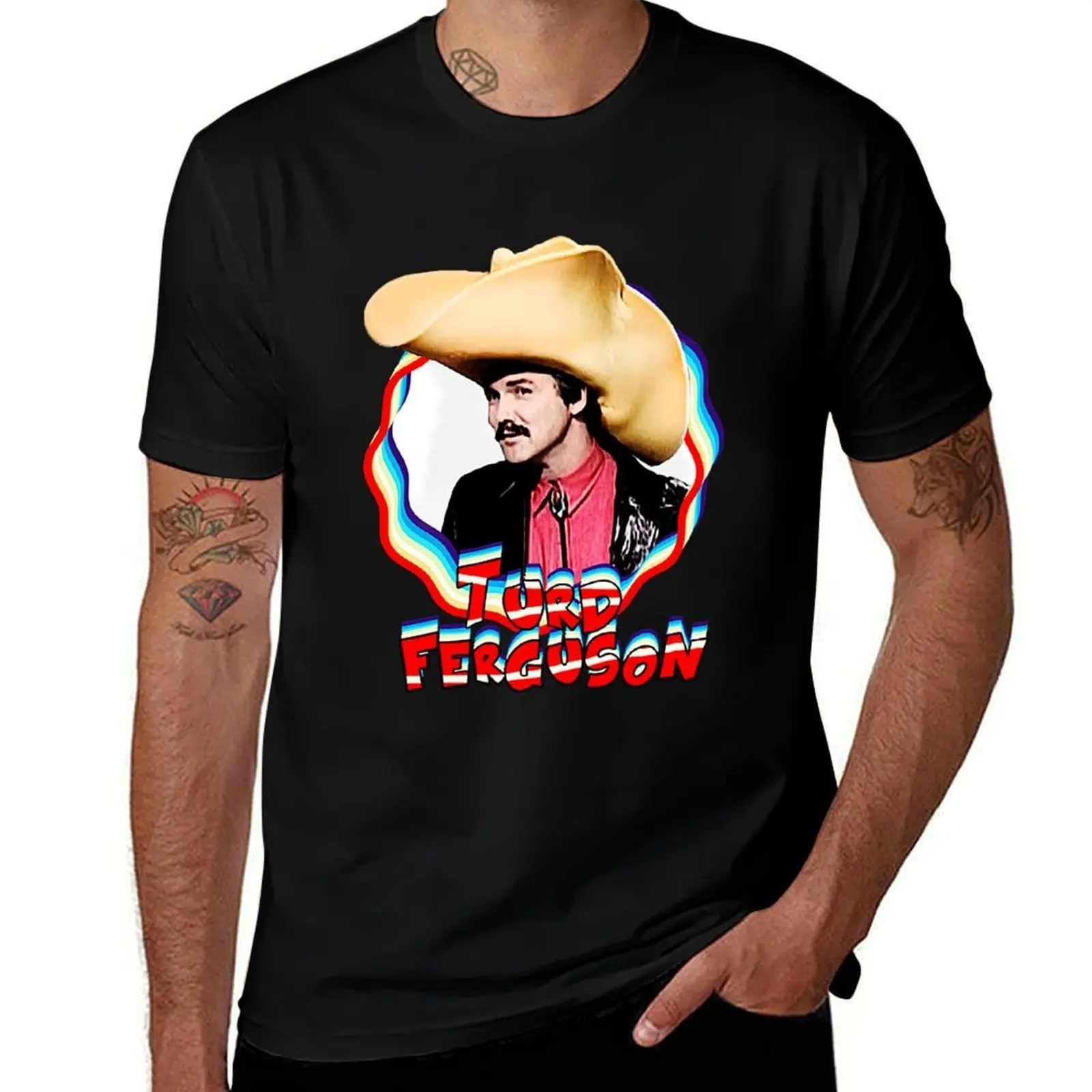Turd Ferguson T-Shirt Basic Solid Tee for Daily Use