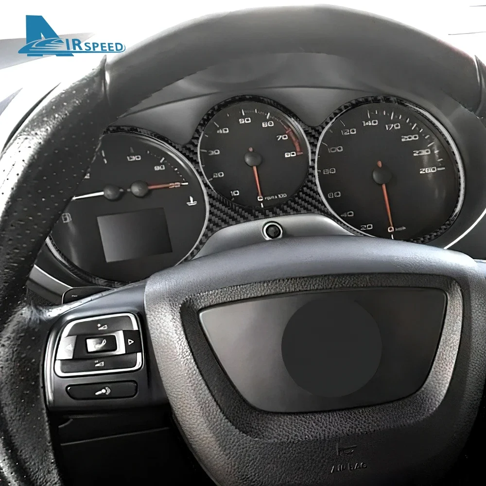 

Для Seat Leon 2005 2006 2007 2008 2009 2010 2011 2012 Настоящее мягкое углеродное волокно на приборную панель автомобиля, наклейка на панель спидометра, аксессуары