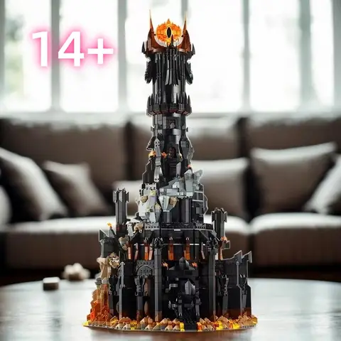 재고 5471개 홈 데코레이션 블랙 타워 다크 세트 어린이 성인 생일 선물 10333 데스크탑 장식 선물