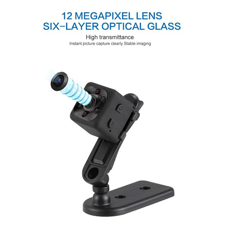 Мини-камера SQ11 HD 1080P с датчиком обнаружения движения, DV DVR, микро-камера, спортивный видеорегистратор с датчиком ночного видения, домашняя видеокамера