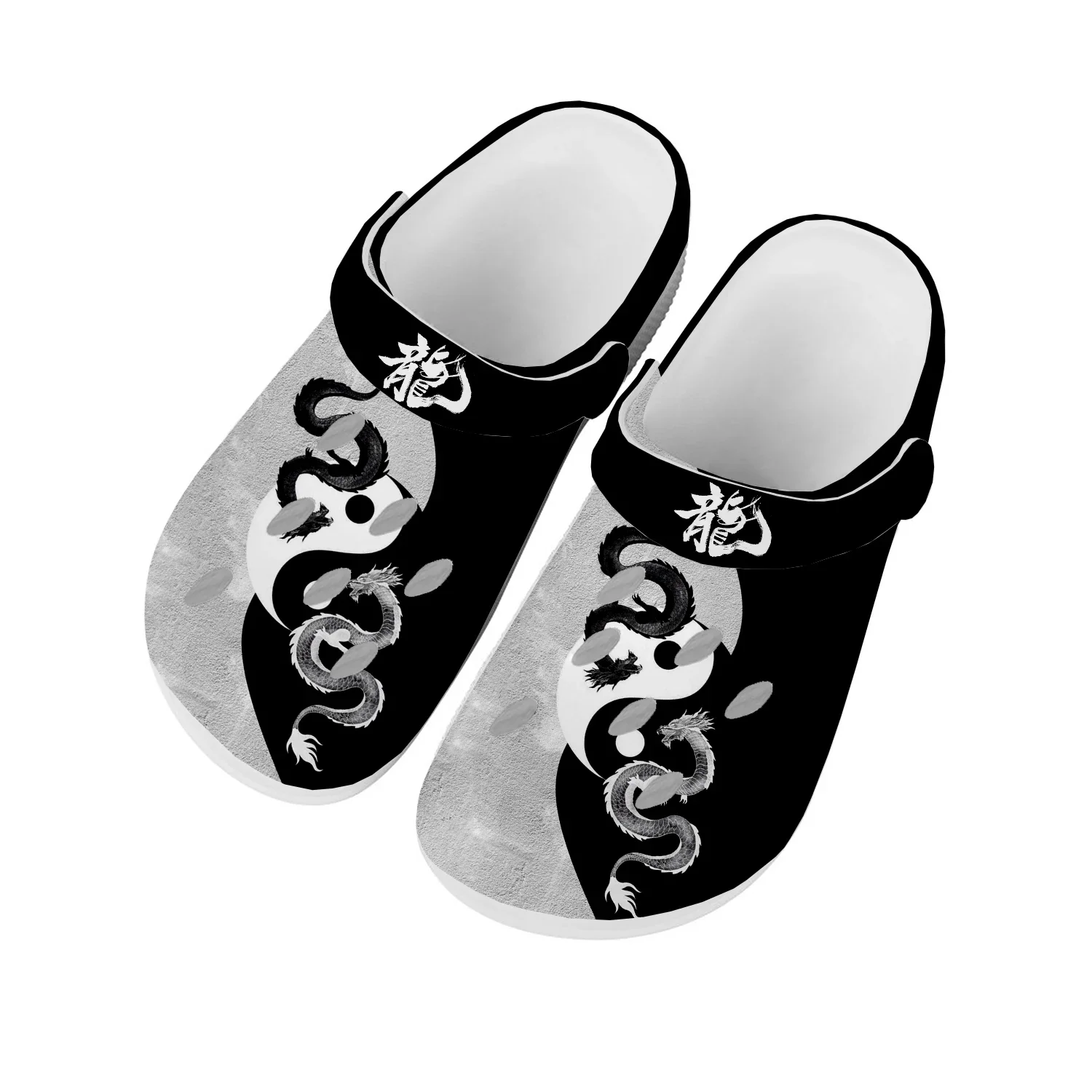 

Dragon Pattern Design Home Clog Mens Women Youth Boy Girl Sandals Shoes Garden Custom Made Breathable Shoe Beach Hole Slippers