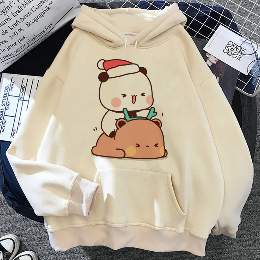 Bubu Dudu-sudaderas con capucha para mujer, ropa de calle de estética divertida, Camisa con capucha de los años 90, chándal femenino, tiradores Kawaii