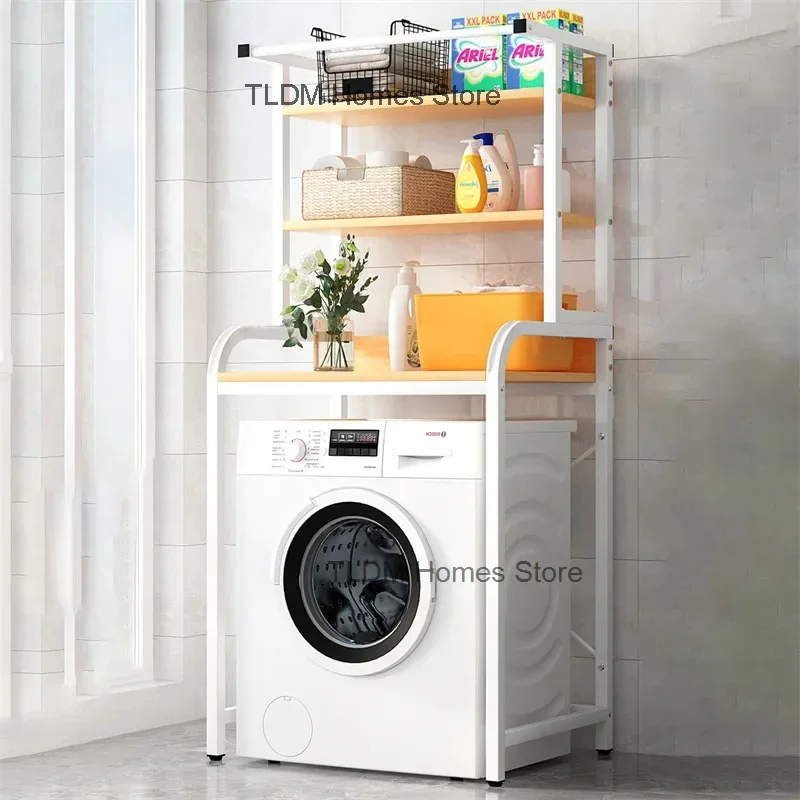 Floor type Washing Machine Storage Shelf Bathroom Toilet Storage Rack Balcony Space-Saving Storage Holder Bathroom Furniture Z