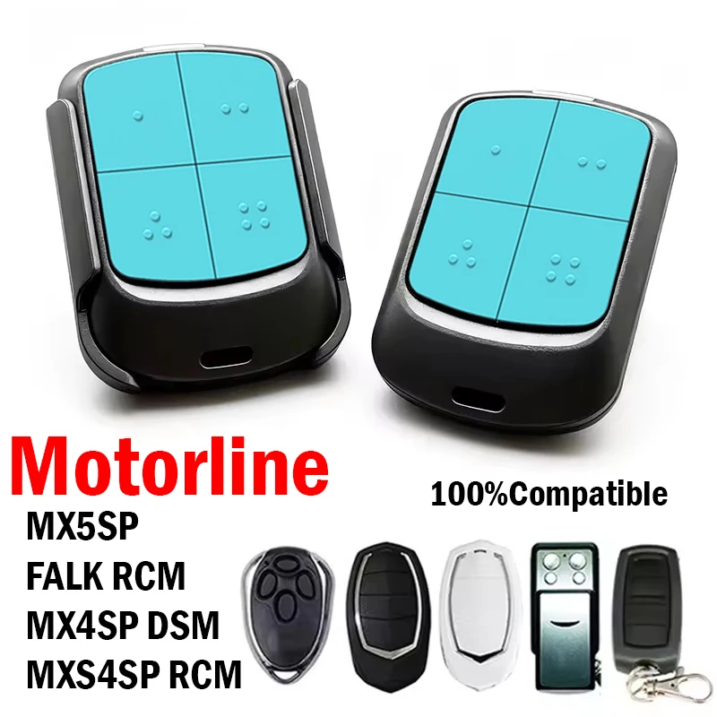 For MOTORLINE MX5SP FALK RCM MX4SP DSM MXS4SP RCM 433.92MHz Code Grabber Garage Door Electrol Gate Remote Control Opener