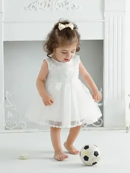10 best sales Vestido branco para chá de bebê - №3