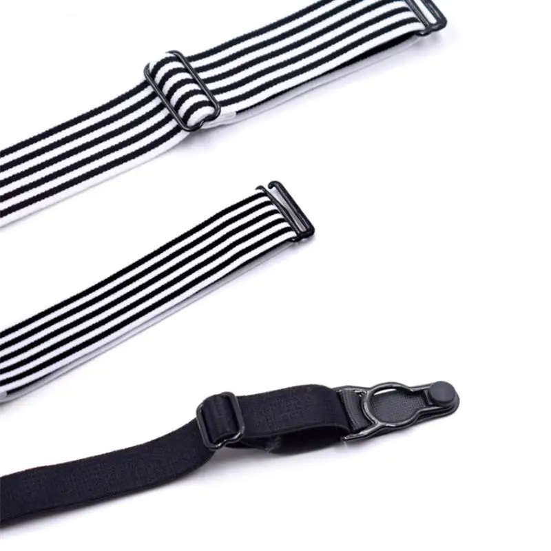 1 زوج الرجال قميص البقاء حزام مع عدم الانزلاق قفل كليب قابل للتعديل قفل Tirant القمصان تاكر الساق الفخذ الحمالة الأربطة حزام #5