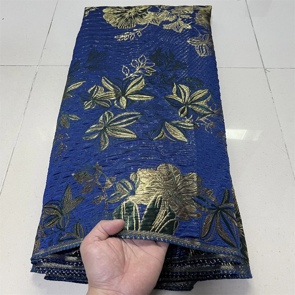 

2026 African Nigerian High-Quality Tulle Lace Fabric Organza Embroidery for Party Gown Jacquard Wedding Dress 5Yard YXZ195