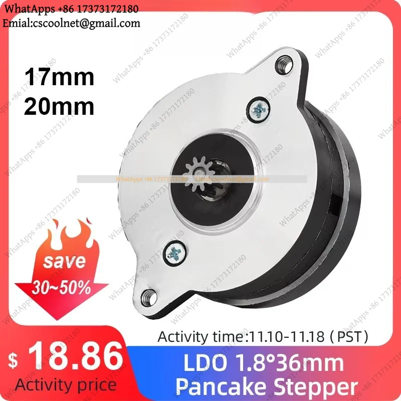 Mellow LDO NEMA14 36mm Motor 36STH17-0354AHG 36STH20-1004AHG High Temp Stepper for Orbiter Sherpa Mini Extruder Voron 2.4