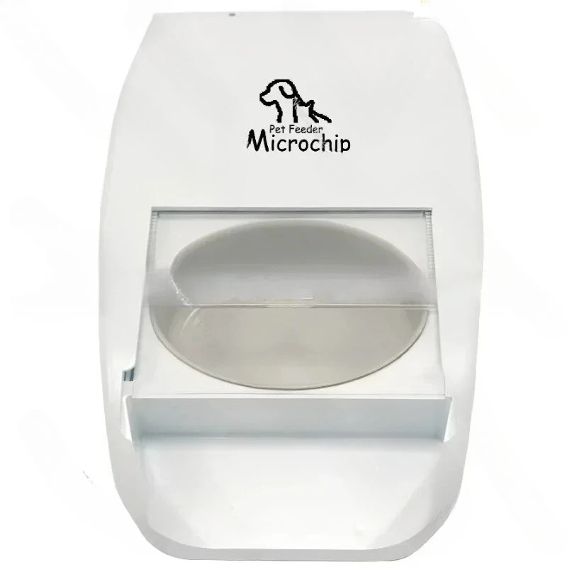 Microchip Pet Feeder for Cats and Dogs - Smart Food Dispenser with RFID Tag Recognition, Portion Control & Anti-Theft Design